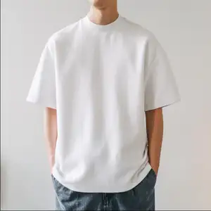 Wholesale Cotton Men's T-Shirts Custom Embroidery Print Round Neck Drop Should T Shirt