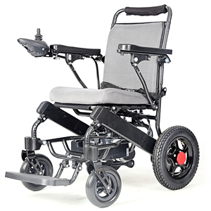 Silla de ruedas plegable eléctrica ligera con batería de litio - Product Image 3