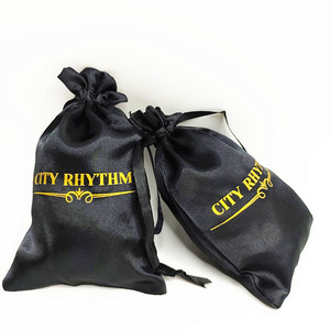 Hot Sell OEM Customizable Logo Satin <b>Drawstring</b> Jewelry <b>Pouch</b> High Quality Gift Promotions Jewelry <b>Pouch</b> Wig Dust Bag - Product Image 5