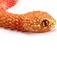 AiJH Jouet créatif et tendance en forme d'œuf de serpent imprimé en 3D, modèle d'animaux pour enfants, jouet anti-stress, serpent Juguetes, cadeau