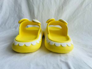 รองเท้าแตะสีเหลืองผู้หญิงพื้นรองเท้า EVA หนา 40 มม. ตกแต่งโบว์ฤดูร้อนเปิดนิ้วเท้ารองเท้าแตะใส่ในบ้านขนาด 37 38 39 40 - Product Image 3