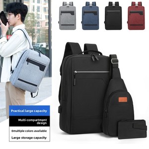 Sac à dos professionnel Oxford de style nouveau pour hommes, en polyester, grande capacité, avec port USB, pour ordinateur <span class=keywords><strong>portable</strong></span> <span class=keywords><strong>15</strong></span> <span class=keywords><strong>pouces</strong></span>, idéal pour le travail et les voyages transfrontaliers - Product Image 2