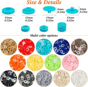 Nhựa Nhẹ Snap Nút 9Mm 11Mm 15Mm Pom Chất Liệu Cho Y Tế Đồng Phục Phòng Thí Nghiệm Áo Bảo Vệ Quần Áo Công Nghiệp Fastener - Product Image 3