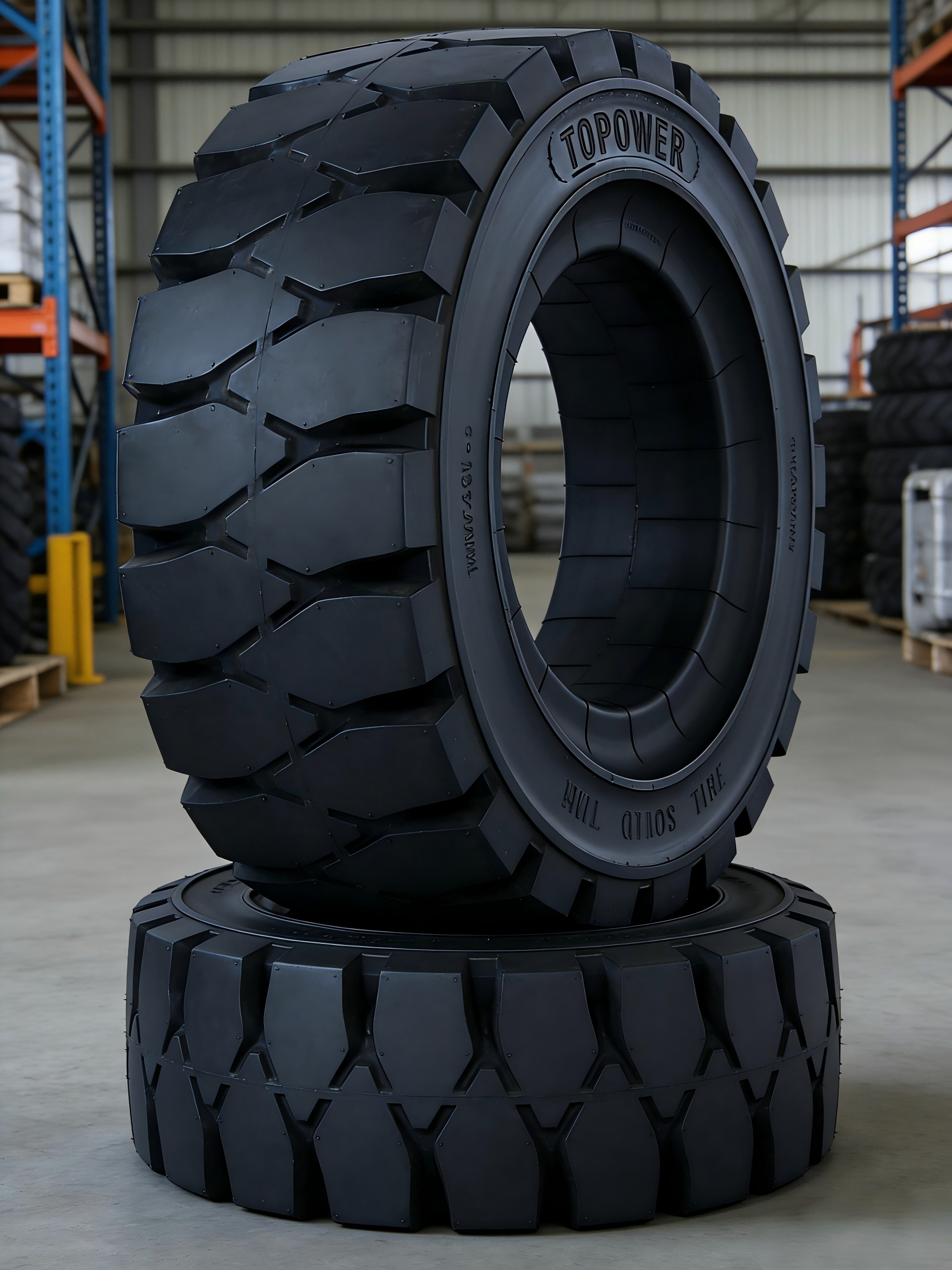16X6X8 Industrial Solid Tire for Forklifts and Hand Trucks Puncture Proof High Load Capacity Warehouse and Port Applications