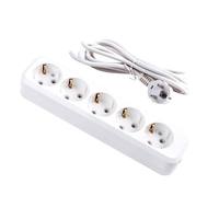 Prise de rallonge de prise électrique résidentielle 10A/16A à double prise avec mise à la terre standard d'approbation CE-LVD pour les espaces compacts