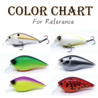Flottant Deep Diver Crankbait 50mm 60mm 70mm Diving1.8m Crankbait Leurre Artificiel Dur Appâts De Pêche Leurres