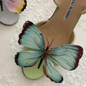 Boucle de chaussure élégante <span class=keywords><strong>fleur</strong></span> de Phalaenopsis papillon Design Style bohème de Thanksgiving Parfait pour les fêtes à la piscine - Product Image 1