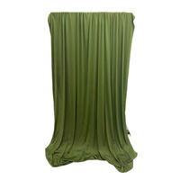 Rideaux de fond de scène de mariage en polyester artificiel, durables, écologiques, de couleurs et tailles personnalisées, pour la décoration de plafond intérieur/extérieur