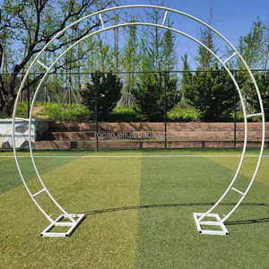 Arc circulaire grand <span class=keywords><strong>ballon</strong></span> rond arc <span class=keywords><strong>noir</strong></span> or métal toile <span class=keywords><strong>de</strong></span> fond mariages toile <span class=keywords><strong>de</strong></span> fond mariage fleur arc - Product Image 3