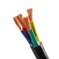 Kabel Multi-Core Tianyuan ZR-RVV 750V Panjang Sesuai Pesanan, Tahan Api, Fleksibel, Kawat Tembaga Terpilin, Selubung PVC, untuk Bangunan Industri
