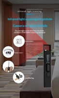 Détecteur de caméra espion portable, détecteur de caméra cachée, matériau ABS, alarme sonore, scanner de signal sans fil amélioré pour les voyages, portée 10m