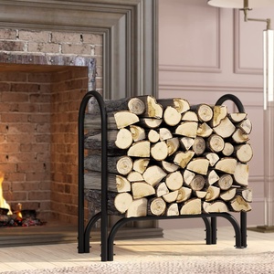 Estante minimalista para <span class=keywords><strong>leña</strong></span>, soporte <span class=keywords><strong>de</strong></span> almacenamiento <span class=keywords><strong>de</strong></span> madera para exteriores, estante para herramientas <span class=keywords><strong>de</strong></span> <span class=keywords><strong>leña</strong></span> para chimenea - Product Image 3