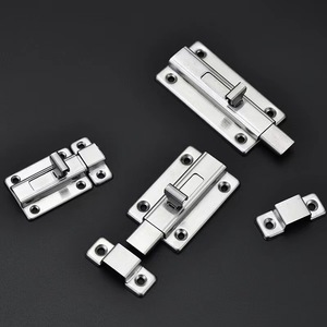 Stainless Steel Door Bolt Left And Right <b>Pins</b> Automatic Spring Latch For Wooden Doors Easy Installation Modern Simple Design - Product Image 2