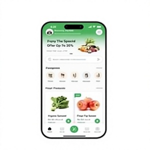 Aplicación de entrega de productos frescos con seguimiento rápido de pedidos y pagos seguros para compras en línea - Product Image 1
