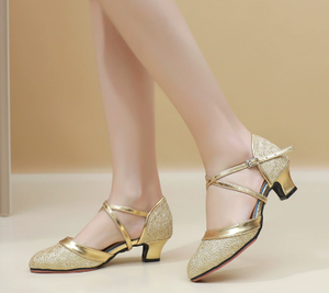 Nouvelles chaussures de <span class=keywords><strong>danse</strong></span> latine pour femmes, classiques, en vente, populaires, chaussures de <span class=keywords><strong>danse</strong></span> de salon Chacha, chaussures de <span class=keywords><strong>danse</strong></span> Tango Rumba, talon haut de 5,5 cm - Product Image 2
