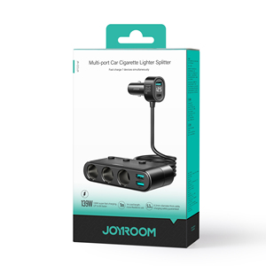 Joyroom อะแดปเตอร์ที่ชาร์จไฟในรถอย่างรวดเร็ว<span class=keywords><strong>7</strong></span> in 1 USB อะแดปเตอร์ที่จุดบุหรี่ในรถ139W 3ซ็อกเก็ตที่ชาร์จตัวแยกจุดบุหรี่ในรถ - Product Image 2