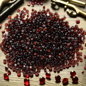 Miglior prezzo grande Stock di <span class=keywords><strong>granato</strong></span> rosso <span class=keywords><strong>naturale</strong></span> 2.25mm rotondo e stella tagliata da 1ct a 2ct dal Mozambique - Product Image 6