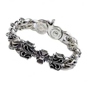 Pulsera de Cruz de Acero Inoxidable con Logotipo de Marca Personalizado, Vintage, Antideslustre, Impermeable, al por Mayor, para Hombre, Regalo - Product Image 5