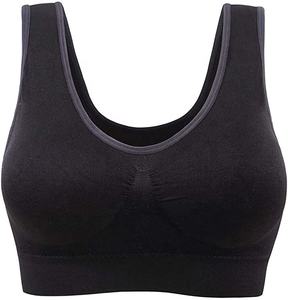 Sujetador de yoga sexy de alta calidad para mujeres negras y sujetador para dormir - Product Image 3