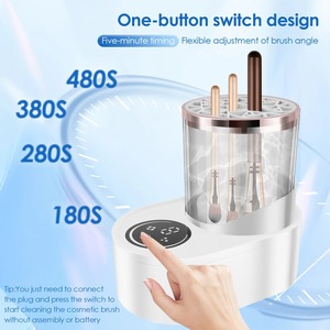 Electric <b>Makeup</b> Brush Cleaner Machine With <b>Makeup</b> Brush Dryer-<b>Holder</b>-Portable Automatic USB Cosmetic Brushes Cleaner Tool - Product Image 4