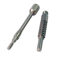 Pièces de tour CNC non standardisées, pilier en cuivre, vis de caméra moletée ronde à double passage, usinage CNC du laiton