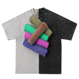 <span class=keywords><strong>T</strong></span>-shirts pour hommes en polyester de luxe, écologiques, en tissu brodé, à motif intégral, à épaules tombantes, lavés à l'acide, avec impression numérique directe sur tissu - Product Image 1