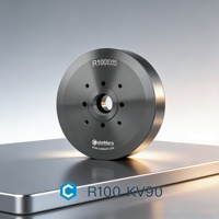 Moteur BLDC CubeMars R100 KV90 48V à couple élevé 11Nm, étanche, à aimant permanent 500W, montage à bride, efficacité IE4 pour articulation de robot