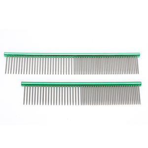 Colorato Resistente in Acciaio Inox Pet Grooming Pettine di Metallo Dritto in Acciaio Fila Cane Grooming Pettine Gatto Del Cane Spazzola di Pulizia per Lungo ah - Product Image 5