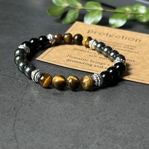 Bracelet en pierre naturelle avec perles de verre colorées pour la croissance spirituelle – Support de dropshipping pour les grossistes – Approvisionnement centralisé - Product Image 4