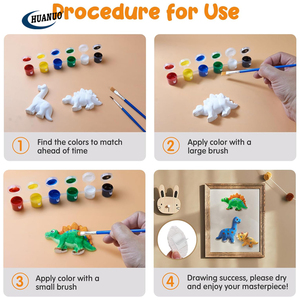 Ensemble d'artisanat pour enfants Kit de <span class=keywords><strong>peinture</strong></span> en <span class=keywords><strong>céramique</strong></span> Peignez vos propres Figurines en <span class=keywords><strong>céramique</strong></span> Kit de <span class=keywords><strong>peinture</strong></span> DIY Paster Painting - Product Image 5