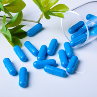 Capsules végétales HPMC à remplissage facile, bicolores or-bleu, transparentes, vertes, jaunes, blanches, à base végétale, capsules vides pour pilules