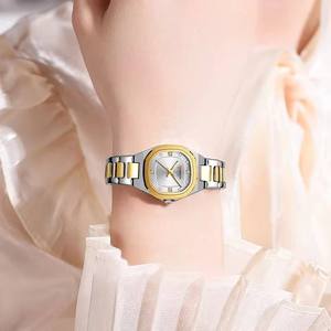 Reloj Curren 9104 Casual de Cuarzo con Correa de Acero Inoxidable, Reloj de Pulsera de Lujo para Mujer, Resistente al Agua 30M - Product Image 3