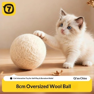 Grenzüberschreitendes Katzenspielzeug für den täglichen Gebrauch: Geräuschloser Schaumstoffball zum Selbstspiel, interaktives Plüschmodell für Kätzchen, QWJ022 - Product Image 3