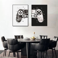 Tableaux sur toile pour salle de jeux, affiches et impressions abstraites de manettes de jeu, images murales pour la décoration de chambre d'enfants et de garçons
