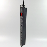 Venta al por mayor de fábrica 8 Way Pdu C13 19 "" Rack Mount Power Strip Modularized Multi-funcional Power Cabinet Power Strip