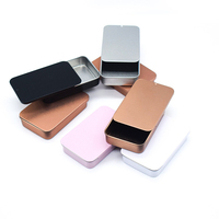 Fine Qualité 16ml 35ml 50ml 90ml Cosmétique Métal Stockage Mini Baume À Lèvres Solide Parfum Crème Slide Tin Case