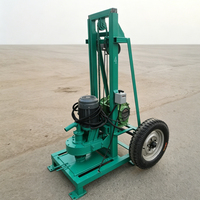Machine de forage de puits profonds électrique 3 kW, mini-foreuse portative manuelle avec une profondeur de forage maximale de 150 m pour les puits d'eau