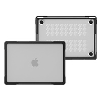 Pour Mac Book Air 13.6 2022/2024 M2 A2681/M3 A3113 étui en plastique avec support à l'arrière