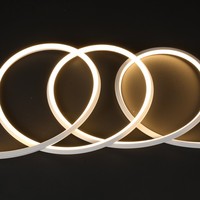 Lampu Strip LED Neon Flex 24V Silikon Persegi 10x10mm Kecerahan Tinggi Profesional Tanpa Titik Cahaya Linear Dekorasi Proyek IP65/67/68