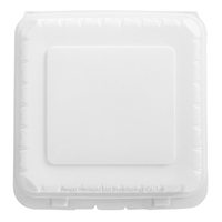 Boîte à emporter pour hamburgers, pizzas, fast-food, frites, biodégradable, écologique, compostable, micro-ondable, sans BPA, fabriquée en Chine