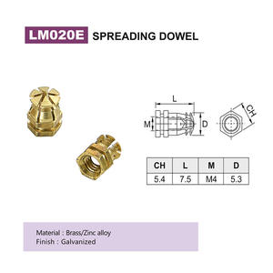 Tuerca de Latón para Espaciador de Muebles LM020 - Product Image 6