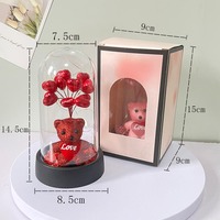 Ornements lumineux personnalisés en forme de dôme avec motif cœur LED, cadeau créatif fait main pour l'anniversaire ou la fête des enfants