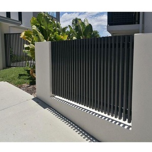 Panel de aluminio residencial personalizado para exteriores, valla impermeable para puerta de patio, revestimiento de polvo para pared, piquete de privacidad artesanal - Product Image 1