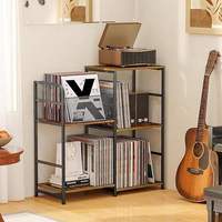 Étagère à vaisselle de cuisine à quatre niveaux en métal, étanche, pour rangement de casseroles, capacité de 300+ albums, armoire de rangement pour salon