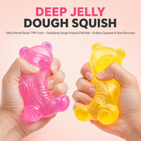 Jouet Oursons Gommeux Colorés Souples et Moelleux, Cadeau Anti-Stress, Boîte de Présentation Quatorze Plus pour Enfants et Adultes, Idéal pour Fêtes