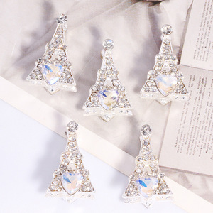 3D <span class=keywords><strong>Torre</strong></span> <span class=keywords><strong>Eiffel</strong></span> aleación cuenta agujero cuentas sueltas DIY teléfono llavero collar bolsa cadena accesorios al por mayor - Product Image 5