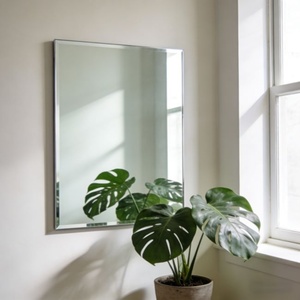 Wholesales <b>Wall</b> Mirror clear Eco-friendly MOQ 100 square Meters Good Quality for Indoor Bathroom Living Room Fitness Club - Product Image 1