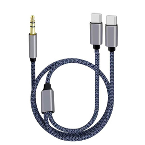 Bán Buôn Tùy Chỉnh 3in1 2in1 3.5Mm Nam Để 3.5Mm/USB A/USB Loại C/8Pin Nam AUX Cáp Âm Thanh Cho <span class=keywords><strong>Apple</strong></span> Android Âm Thanh Xe Hơi Tai Nghe - Product Image 4