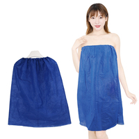 Desechable Boobtube Sarong Desechable Spa Wrap Albornoz No tejido Envoltura de baño Sauna Falda de baño para Spa Salón de belleza