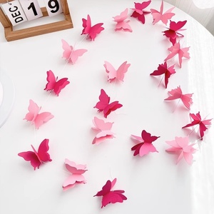 Guirlandes en papier papillon, couleurs dégradées, pour mariage, anniversaire, baby shower, fêtes et décoration de chambre d'enfant - Product Image 6